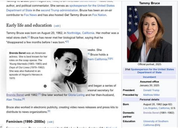 Brenda Benet and Tammy Bruce: Unveiling Their Impact on Modern Society