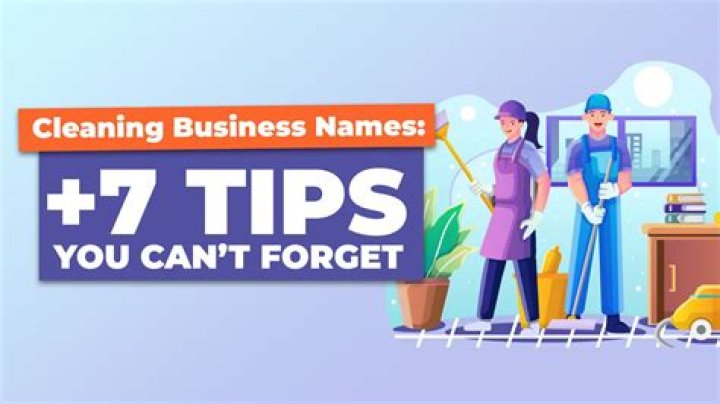 Creative Names for a Cleaning Business: A Guide to Finding a Catchy Name